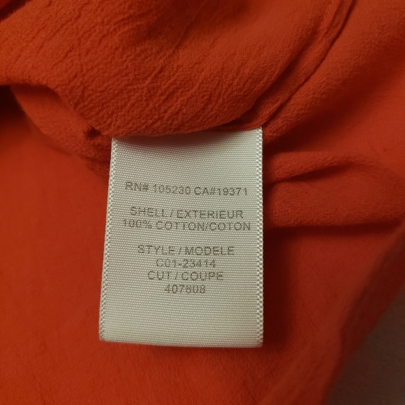 Joie Coral Button Down Blouse Size S - Picture 9 of 11